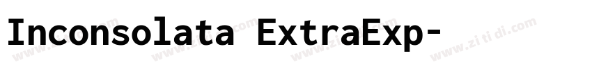 Inconsolata ExtraExp字体转换